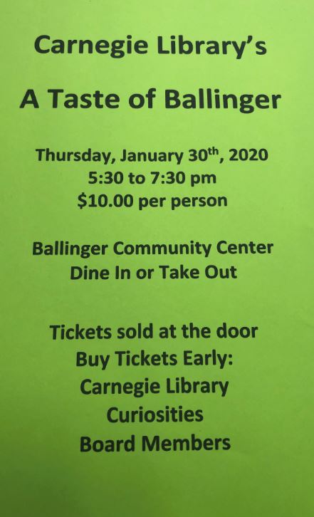 2020 Taste of Ballinger